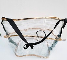 1x Napoleon Perdis Clear Artist Tools Circular Shoulder Bag, Large Makeup Case