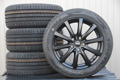 VW Bus T5 T6 T6.1 Shuttle Satz 18 Zoll Räder Alufelgen P69 schwarz Winterreifen