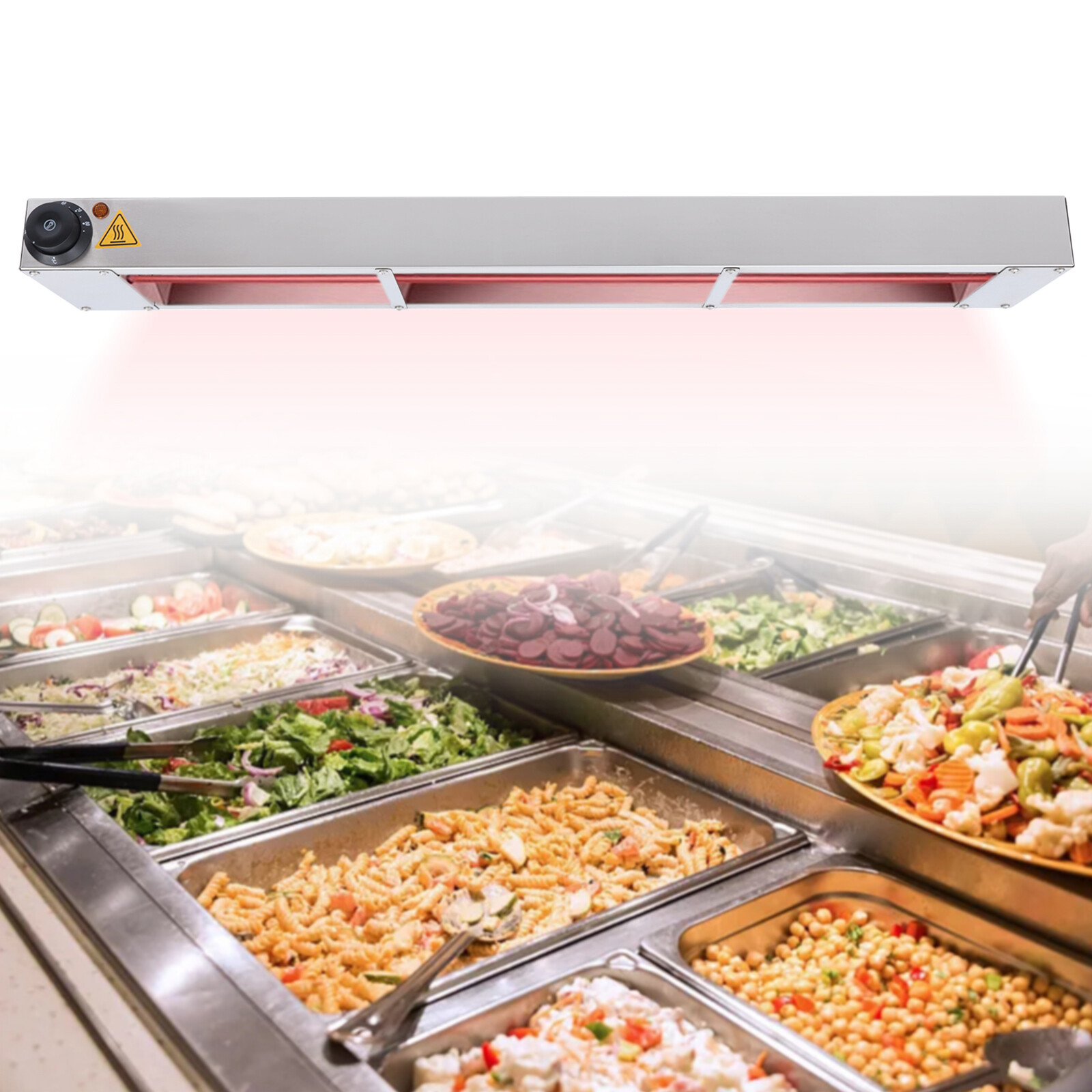 36 Inch Food Heat Lamp Overhead Food Warmer Food Electric Infrared Strip Heater