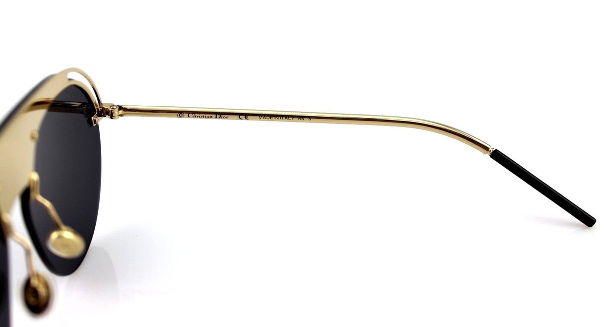 RARE NEW Christian DIOR REVOLUTION Black Gold Aviator Metal  display picture 2