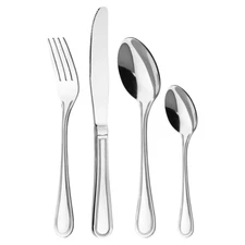 16 pieces of stainless steel tableware for 4 people