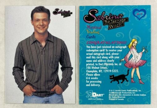 SABRINA THE TEENAGE WITCH 1999 AUTOGRAPH REDEMPTION CARD #A1 NATE RICHERT - Picture 1 of 2