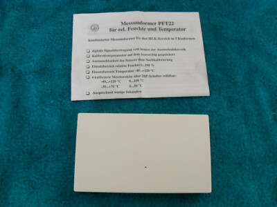 Grillo PFT 22 Messumformer rel. Feuchte und Temperatur