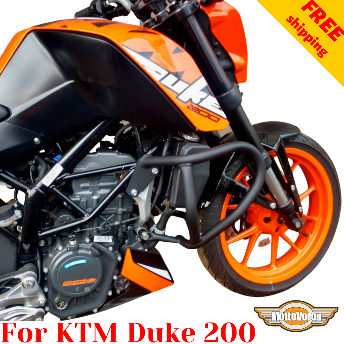 For KTM 200 Duke Crash bars KTM Duke 200 Luggage rack system