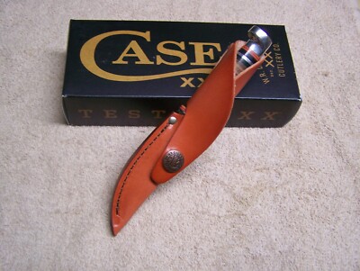 Case xx Mini Finn Fixed Blade Leather Hunter Knife 00379 Leather