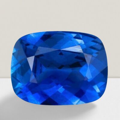Blue Sapphire Cushion Cut Gemstone 1.16 Cts - 7x5 mm Lustrous Loose Gem
