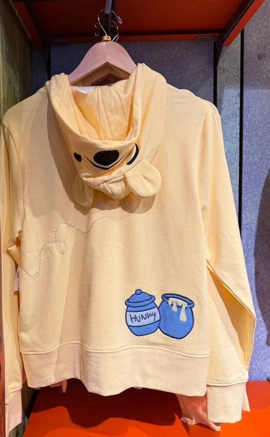 Chaqueta con Capucha Winnie The Pooh Parques Disney L XL NUEVA Capucha Tiene Cara de Poohs Con Oreja Foto 4 de 4