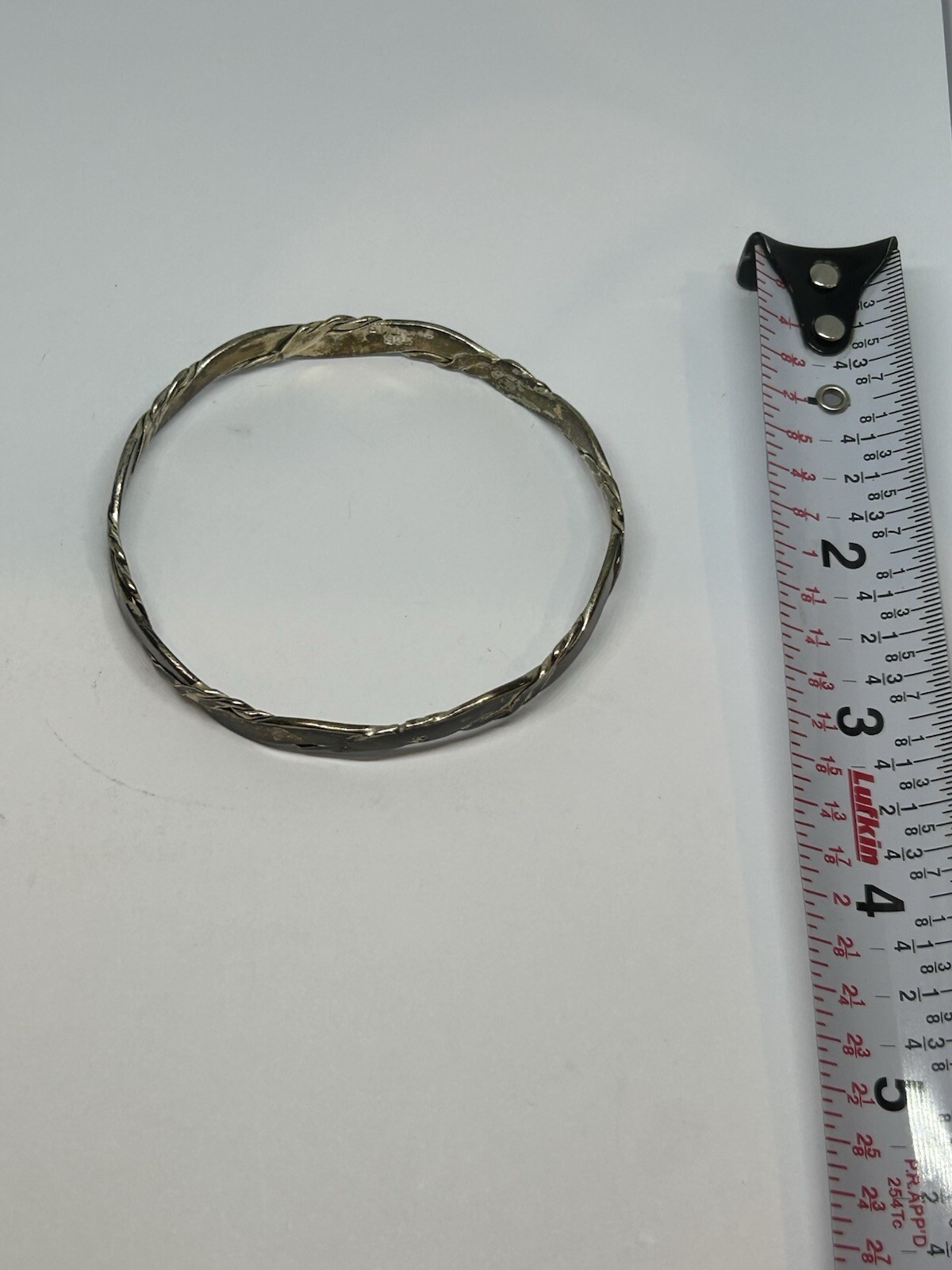 Solid 925 Sterling Silver Bangle Bracelet Gift Je… - image 4