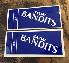 Lot 2 Rare Skoal Bandits Mint Vendor Retail Display Glossy Vinyl Sticker Tobacco
