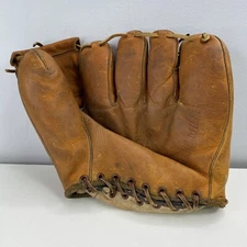 Vintage REX 1940s Eddie Miller Baseball Glove Leather B292