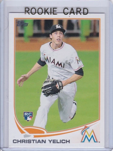 CHRISTIAN YELICH ROOKIE CARD 2013 Topps Update Baseball RC MILWAUKEE BREWERS!