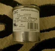 RUN CAPACITOR 3 MF 370 VAC 50/60 HZ CSC