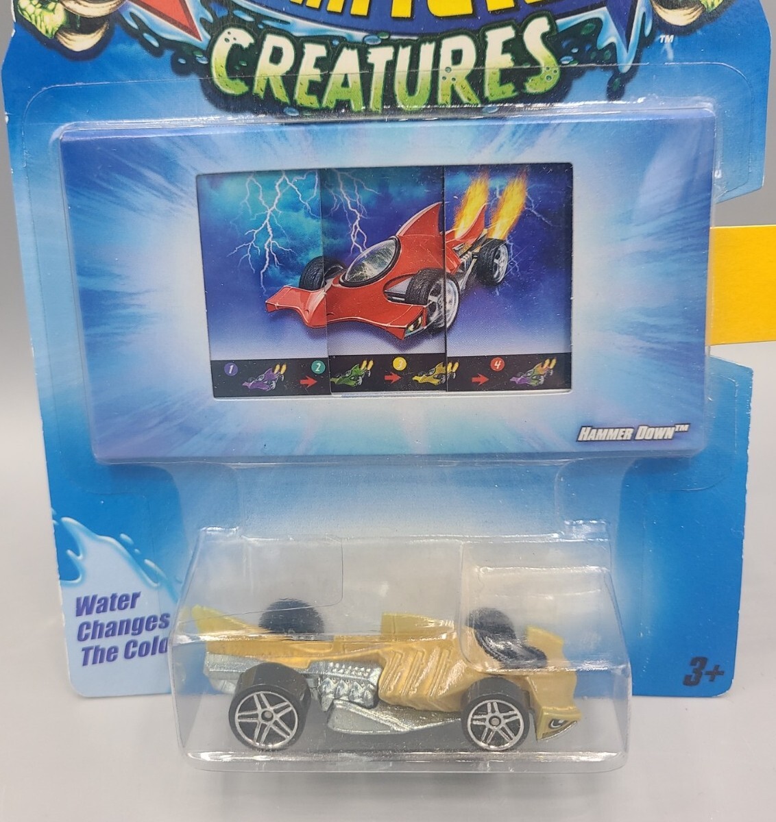 2009 HOT WHEELS HAMMER DOWN COLOR SHIFTERS CREATURES WATER COLOR CHANGE
