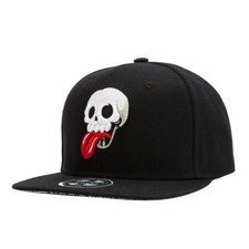 Snapback Skull Tongue Baseball Caps Men Women Casual Fashion Polyester Black Cap