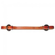BERLIN LEATHER SEWN CURB STRAP, CHIN STRAP H416
