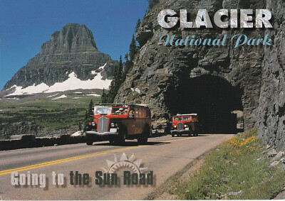 Alte Postkarte - Glacier National Park - Going to the Sun Road