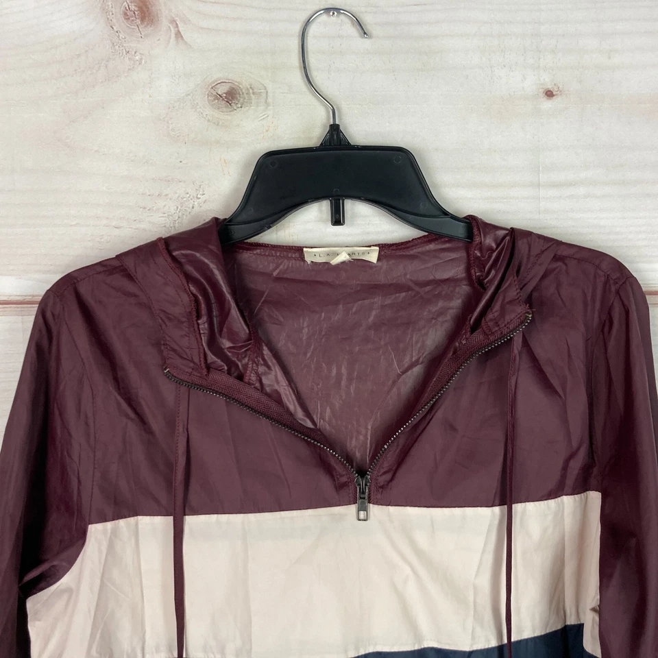 LA сердца куртка Junior M 1/4 молнии ветровка Colorblock капюшон легкий женщин - Изображение 2 из 4