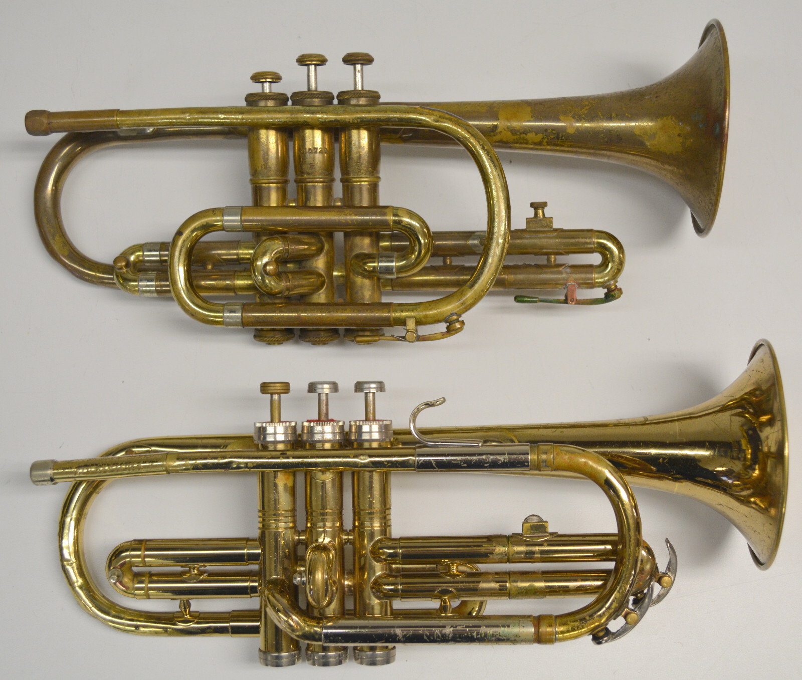 SET/LOT 2 FRENCH HORNS, 2 TRUMPETS, 2 TENOR TROMBONES, 2 (CONN