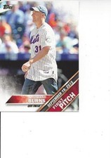 2016 Topps Series 2 First Pitch Edward Burns New York Mets #FP 13