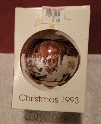 Vtg Lowell Davis Waiting for Mr. Lowell Schmid Collectors Ornament 1993 In Box