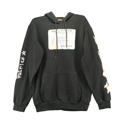 m*x様 niceness patrick black Nickelodeon Men's Hoodie Black Small Patrick Star License Graphic