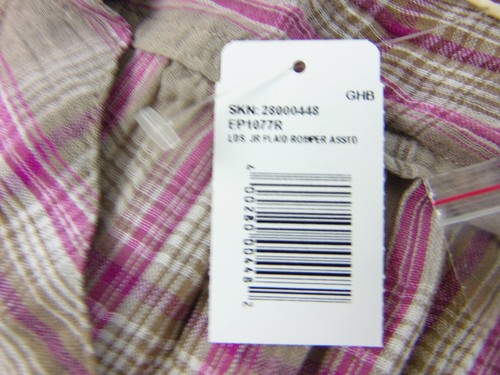 Mono de algodón barro para mujer a cuadros en S nuevo con etiquetas - Imagen 4 de 12