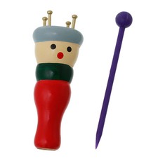 Set of Wood Knitting Spool Knitter Doll Craft Tool Home 