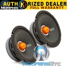 PAIR MEMPHIS SRXP62 6.5" 250W COMPONENT MIDS PRO SPL SPEAKERS 6 1/2" CAR NEW