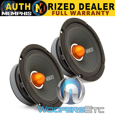 PAIR MEMPHIS SRXP62 6.5'' 250W COMPONENT MIDS PRO SPL SPEAKERS 6 1/2'' CAR NEW