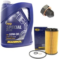 MotoröL ÖLfilter SH422P 10W30 5 Liter + ÖLablassschraube FüR Audi 80 VW Golf II