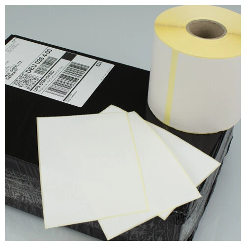 350Stk. Thermo Etiketten 102x152mm auf Rolle selbstklebend Thermodirekt Papier - Bild 4 von 5