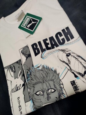 BLEACH PUMA SS TEE GRIMMJOW JAEGERJAQUES Kurzarm T-Shirt Weiß Gr.M 2024