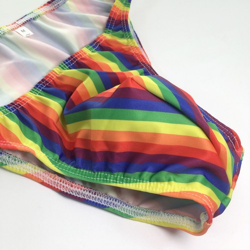 Men's String Bikini Swimsuit - Narrow Waist, Solid Print, Nylon/Spandex (Size ML) 3 thumbnail image