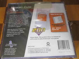 Sega DreamCast Memory Card 200 Blocks by Performance Interact NEW