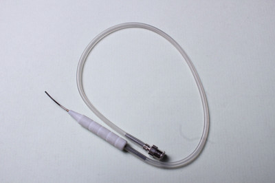 Aspiration Cannula Simco Cortex Extractor 0.3 mm Side Port Curved Shaft 20 G 21G