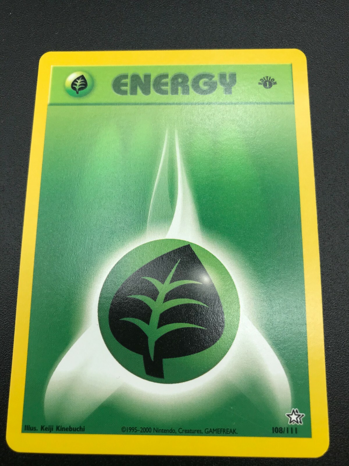 Grass Energy 1st Edition 108/111 Neo Genesis Pokemon TCG Card NM 2000