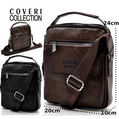 Borsa Borsello Uomo in Pelle Tracolla Spalla Grande Coveri World