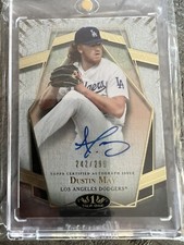 DUSTIN MAY 2022 TOPPS TIER ONE BASEBALL PRIME PERFORMERS AUTO #242/299 DODGERS