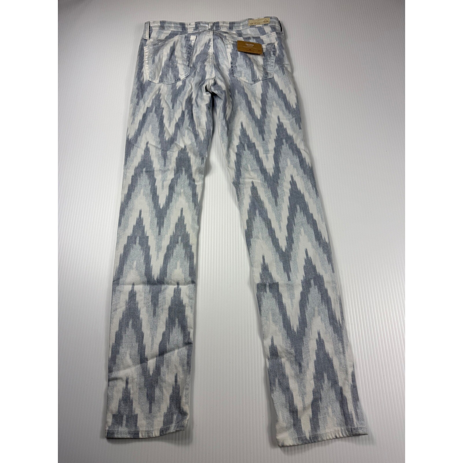 AG Adriano Goldschmied The Stilt Zig Zag Print Jeans Denim Pants Size 27R thumbnail 5
