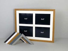 Suits Four 8x6" Photos. 40x50cm. Wooden Multi Aperture Photo Frame.