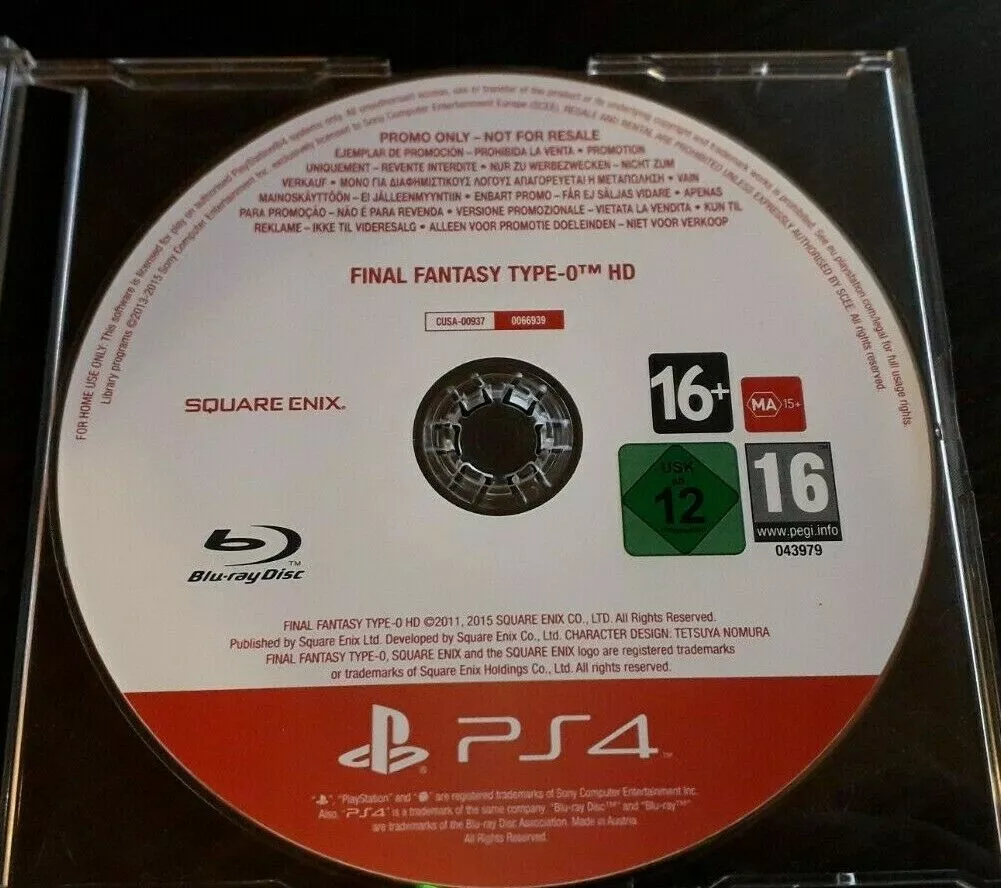  Final Fantasy Type-0 HD - PlayStation 4 : Square Enix