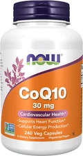 NOW Foods Coq10 30 Mg, Pharmaceutical Grade, 240 Veg Capsules