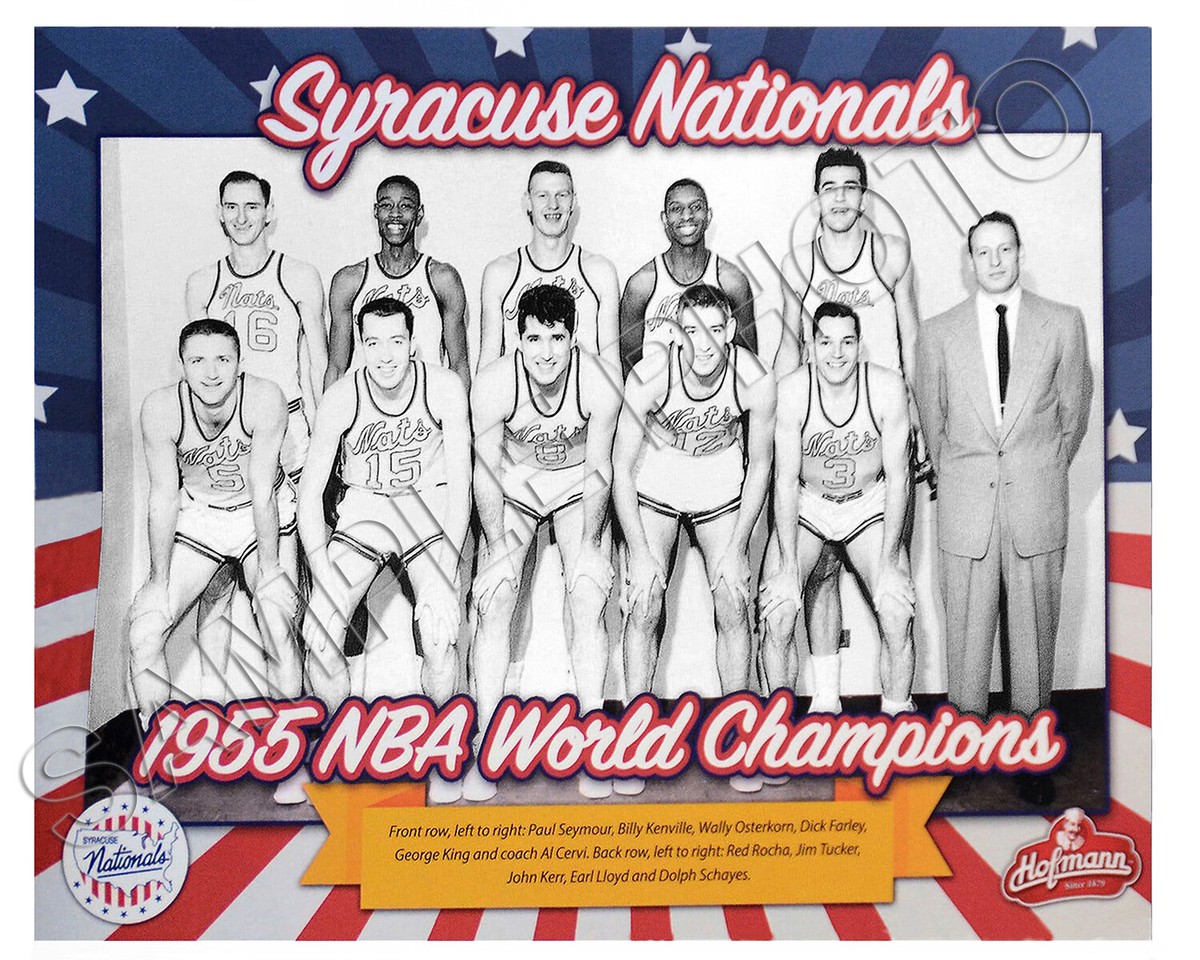 1955 SYRACUSE NATIONALS NBA WORLD CHAMPIONS 8X10 TEAM PHOTO 
