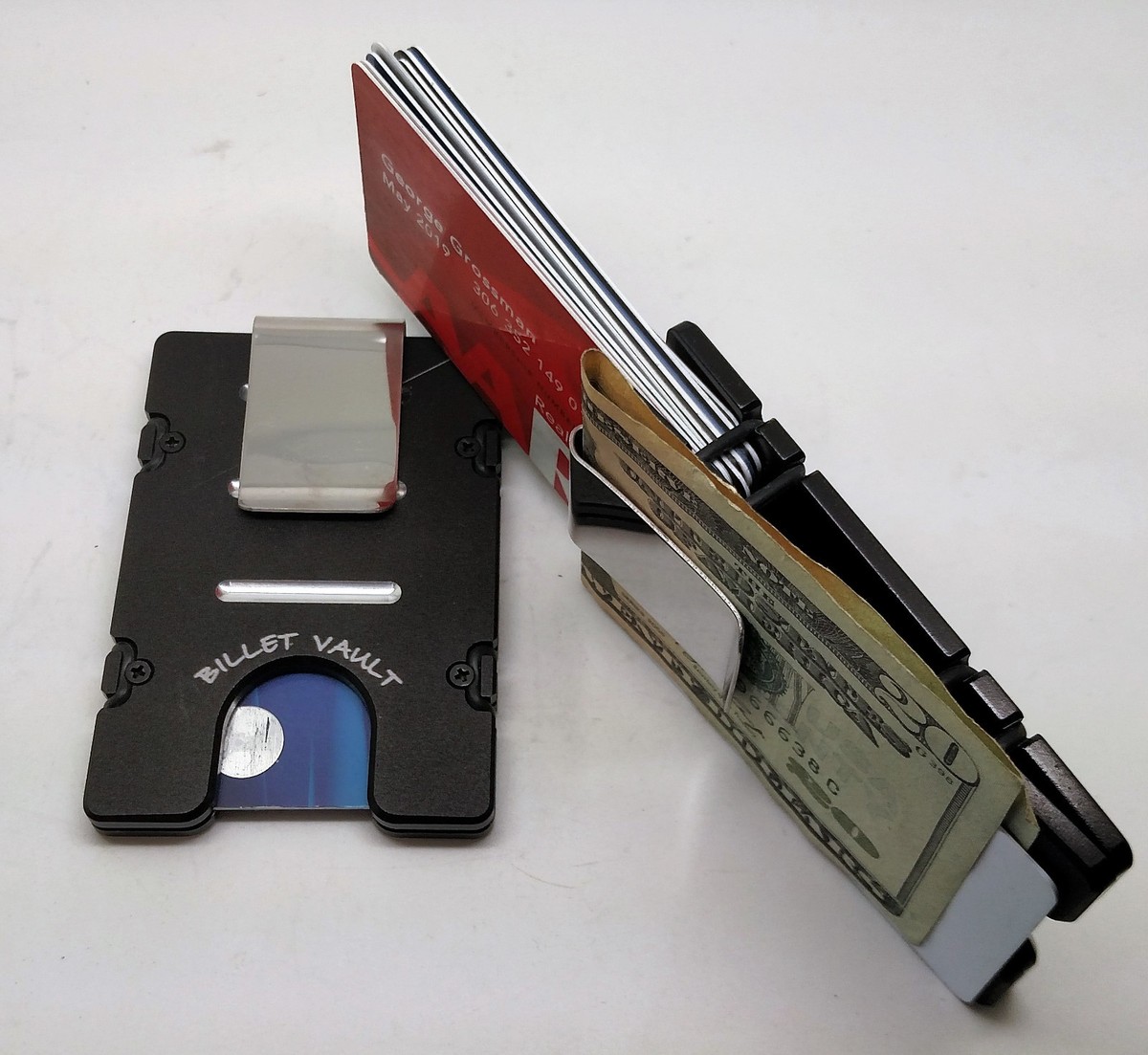 BilletVault Wallet Aluminum RFID protection black anodized