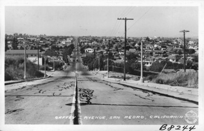 Gaffey Avenue, San Pedro, California 1950s OLD PHOTO