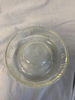Vtg Queen Anne Glasbake Ring Mold Bundt Cake Baking Dish 8.75 