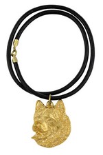 Alaskan Malamute - Dog necklace, gold-plated pendant for dog fan, unique jewelle