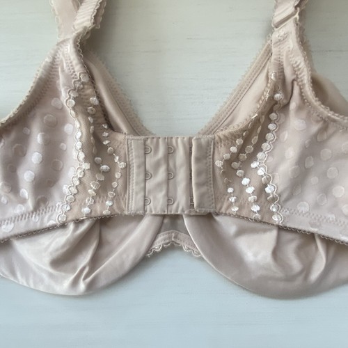 Sujetador Wacoal 855285 34 DDD manchas en beige puntos sin costuras Jacquard cobertura completa - Imagen 7 de 13