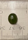 JADE CABOCHON TIE TACK OR PIN  - Silver Plated Setting — photo 7