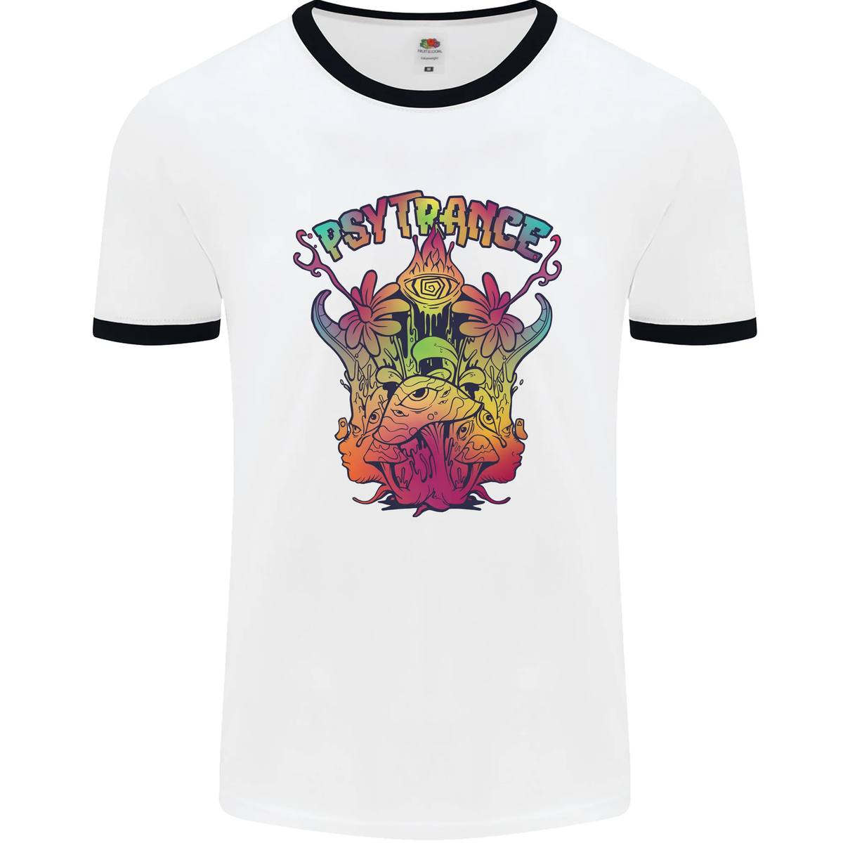 Psytrance Psychedelic Trance Music Psy Mens Ringer T-Shirt - Main Image